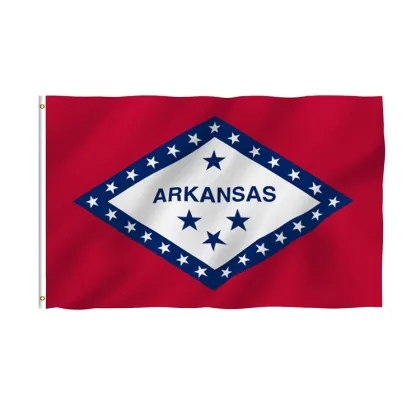 New Design Breeze Arkansas State Polyester Flag
