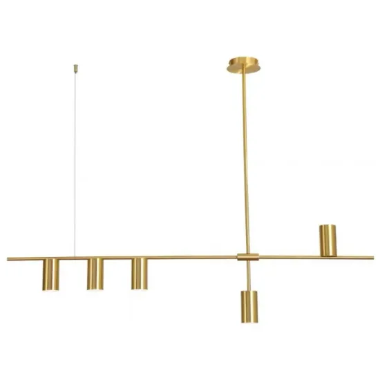 Modern Nordic Design Chandelier: Gold and Black Finish, Perfect for Dinner Décor