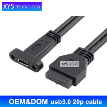 USB 20P to usb type -c cable,usb3.0 20p cable/