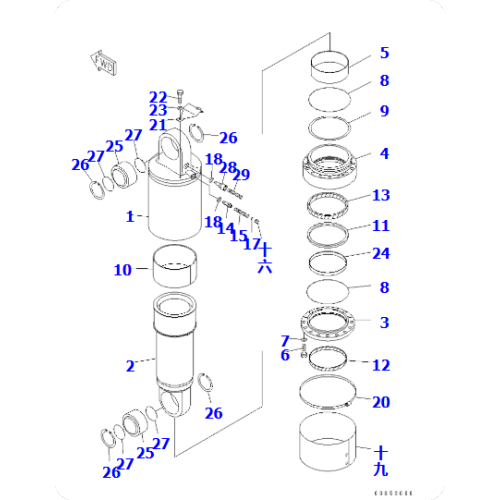 HD785-7 Dump Truck Rear Suspension 561-50-82003