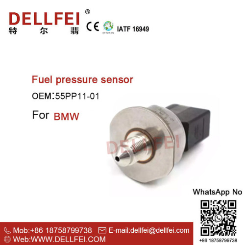 Sensor de presión del ferrocarril del aceite de combustible 55pp11-01 para BMW