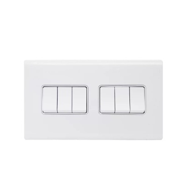 6Gang 1Way Light Switch 147x86mm electrical switches
