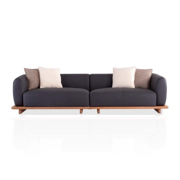 Sofa kulit elegan cantik yang halus