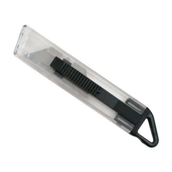 2020 New Design Auto Retractable Knife Safety Knives Transparent