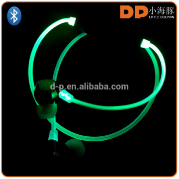 color changing tws wireless earbuds silent disco LED glowing light wireless bluetooth headphone handfree earphone bluetooth