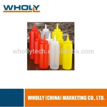 Food Grade Plastic Soft Squeeze Sauce Bottle for BBQ