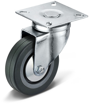12 Series PVC Flat Bottom Movable Casters