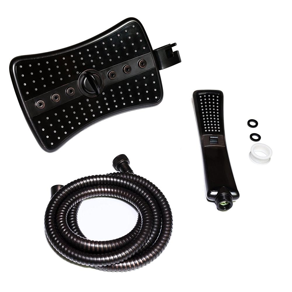 Black Hand Shower Set