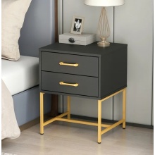 Black and gold nightstand