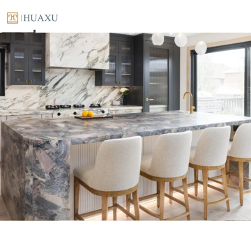 Slab Quartzite สีเขียวแบบกำหนดเอง - แผ่นพื้น Quaxu Excalibur Quartzite ในราคาที่ดี
