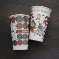 Copos de papel para bebidas frias de 12 onças impressos personalizados