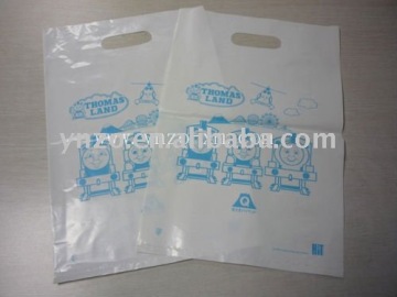 Pure plastic gift Punch Out Handle Bag