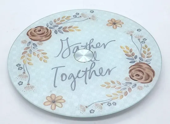 customized tempered glass rotating plate