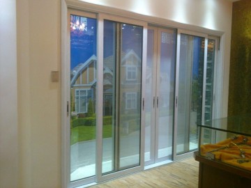 Double Glazing Aluminum Sliding Patio Door with Security Door