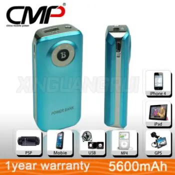 colorable Rechargeable battery Power Bank 5V/1A For Travel Outdoor Us