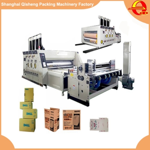 Automatic 3 color corrugated pizza box flexo printer die cutter machine