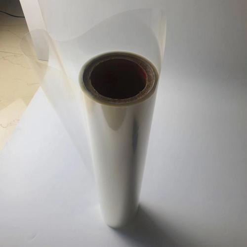 Transparent antistatic thermoforming hard PET film