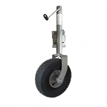 Beach Wheel Trailer Jack with Side Handle: Portable Single-Wheeled Trailer and Caravan Jockey Wheel
