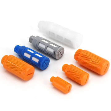 PSL Blue Plastic Air Silencer Exhaust Mufflers in Various Sizes: 1/8", ", 1/4", "3/8", "1/2", "3/4", "1 Inch