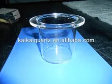 clear silica quartz crucible