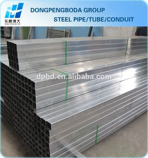 25*75*1.2mm Pre Galvnaized Hollow Section
