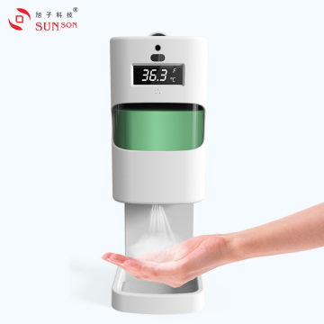 Wrist Temperature and Hand Sanitizer Station Solution