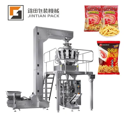 High Speed 70 Bags Chips/Cashew/Nut Snacks Weighing & Packing Machine
