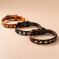 Punk Style Genuine Leather Wristband Essential Star Decor