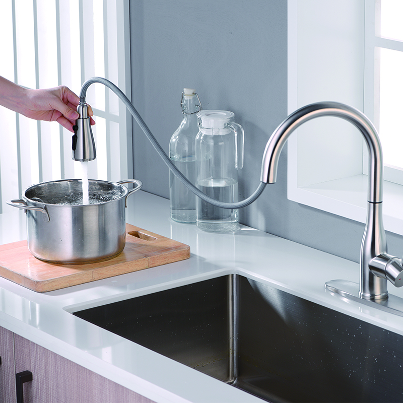 stainless steel kitchen faucet