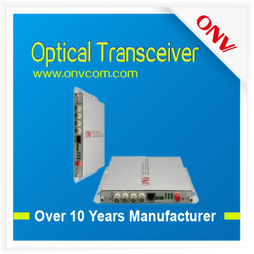 Fiber Optical Transceiver with 1CH Reverse Data+ 4CH Video