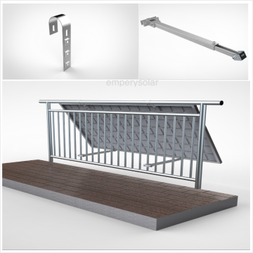 Adjustable Angle PV Mounting Bracket for Balconies, Grounds, Roofs, Garages, Walls, Floors, Campers, and Boats