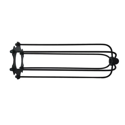 Black Iron Flute Lampshade - Indoor Lighting Cover