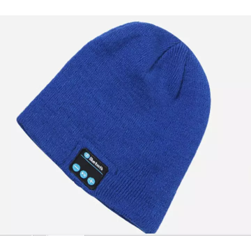 Winter smart bluetooth head with knitted hat