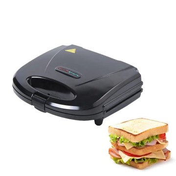 Professional 2 Slice Sandwich Maker: Double-Sided Heating, Non-Stick Surface, Upright Storage, and Automatic Temperature Control