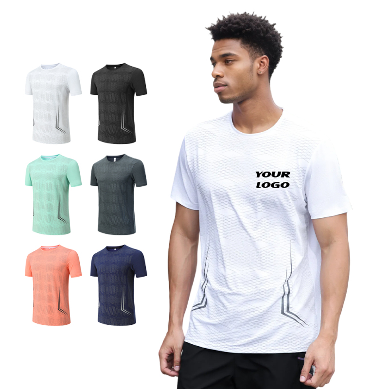 Breathable White Tee Shirt for Gym Training