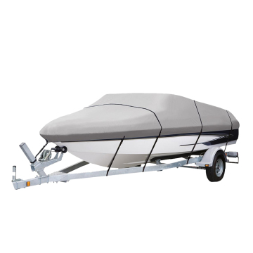 600D Oxford Heavy Duty Waterproof Boat Cover dla łodzi przyczelnych (17 stóp-19 stóp)