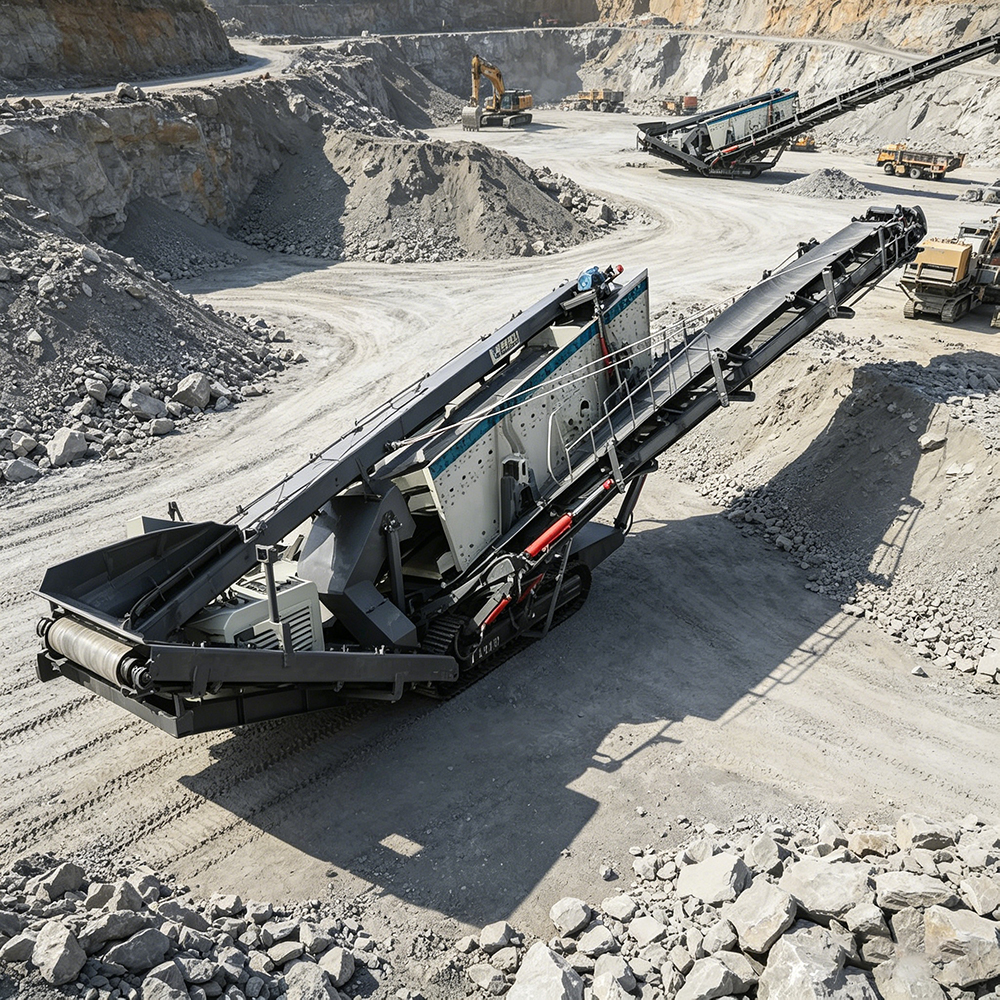 integrated mobile crusher plant