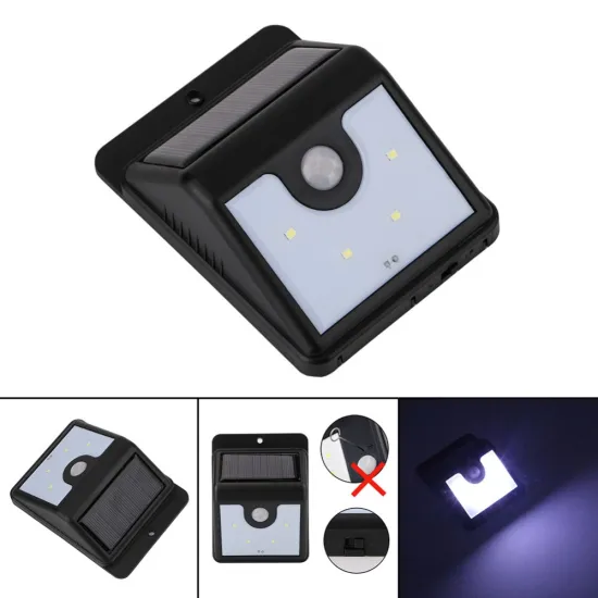 4LED NEW Solar Powered Wireless Waterproof Security Motion solar sensor light