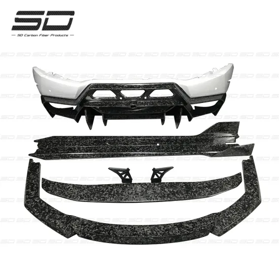 Forged Carbon Bodykit for Lamborghini Huracan LP610 LP620 - Front Bumper, Side Skirts, Rear Bumper - V Style