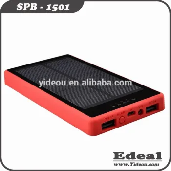 High capacity Solar power bank charge via sunlight