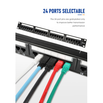 Panneau de brassage Ethernet Panneau de brassage Cat6