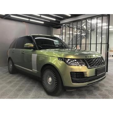 Glossy City Bamboo Green metallic foil Vinyl wrap