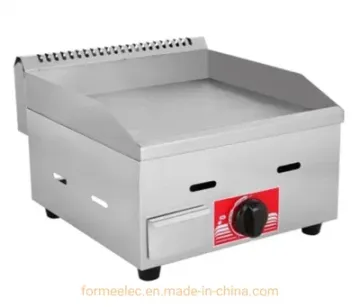 Countertop Gas Griddle Flat Plate Desktop Gas Griddle 2 Burners Griddles