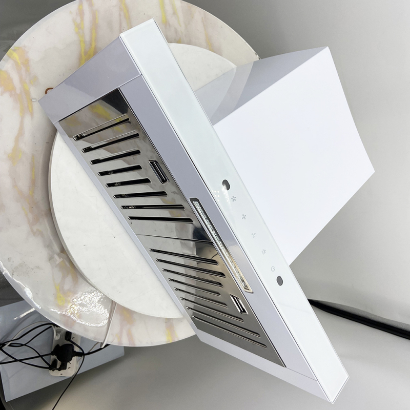 60cm Stainless Steel T-shaped Baffle Aluminium Filter Cooker Hood Wall Mount Kitchen Range Hood