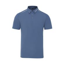 Camisa masculina listrada de pescoço polo