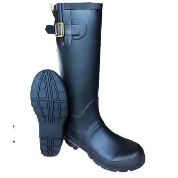Women's Fashion Popular Knee-High Rubber Rain Boot for Horse Riding and Field Use