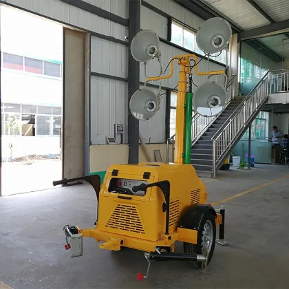 5KW Generator Mobile High Mast Lighting Tower for Emergency Lighting