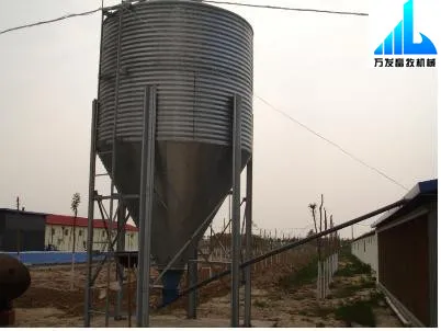 Poultry feed silo for broiler farm