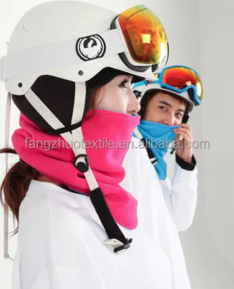 100 polyester scarf outdoor sports polar fleece knitted neck warmer