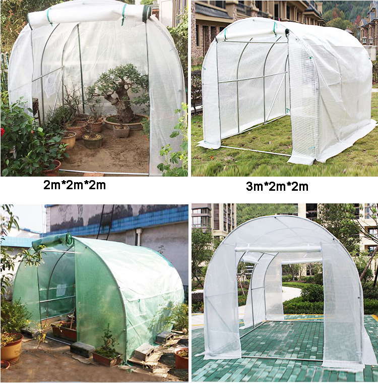 High Tunnel Galvanized Steel Frame Garden Greenhouse